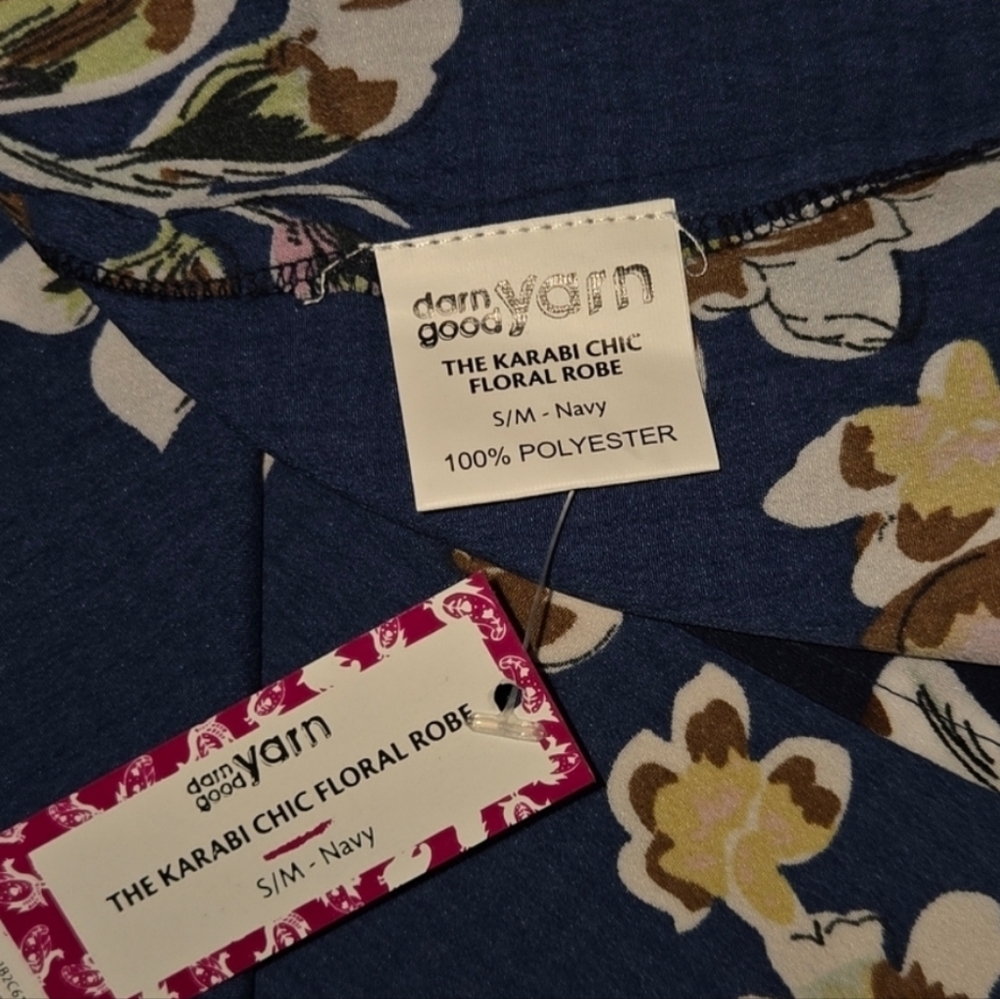 NWT Darn Good Yarn Kimono Style Robe - Picture 2 of 5